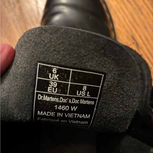 Dr. Martens Classic Black Leather Boots - Picture 4 of 4